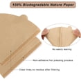 thumbnail image 3 of EcoNesxp 200pcs cone coffee filter coffee filter disposable sheets unbleached 02 cone coffee filter, 3 of 5