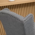 thumbnail image 6 of HomCom Bar Stool, Light Grey, Set of 2, 6 of 9