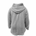 thumbnail image 3 of Posijego Plus Size Jacket for Women Zip up Hoodie Fall Winter Long Sleeve Lightweight Outerwear with Pockets, 3 of 4