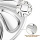 thumbnail image 5 of Oyster Plate,2 Pack Oyster Pan Stainless Steel Oyster Plates Oyster Shell Shaped Tray Thick Reusable Oyster Serving Tray With 8 Slots For Home Hotel R, 5 of 5