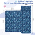 thumbnail image 5 of Blue Christmas Snowflake Pattern Toddler Nap Mats for Kids Preschool,50"x20" Sleeping Mat Bag or Kids,Toddler Sleeping Bag,Toddler Nap Mat or Daycare, 5 of 6