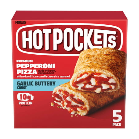 Hot Pockets Frozen Snack Pepperoni Pizza Frozen Sandwiches 22.5 oz.