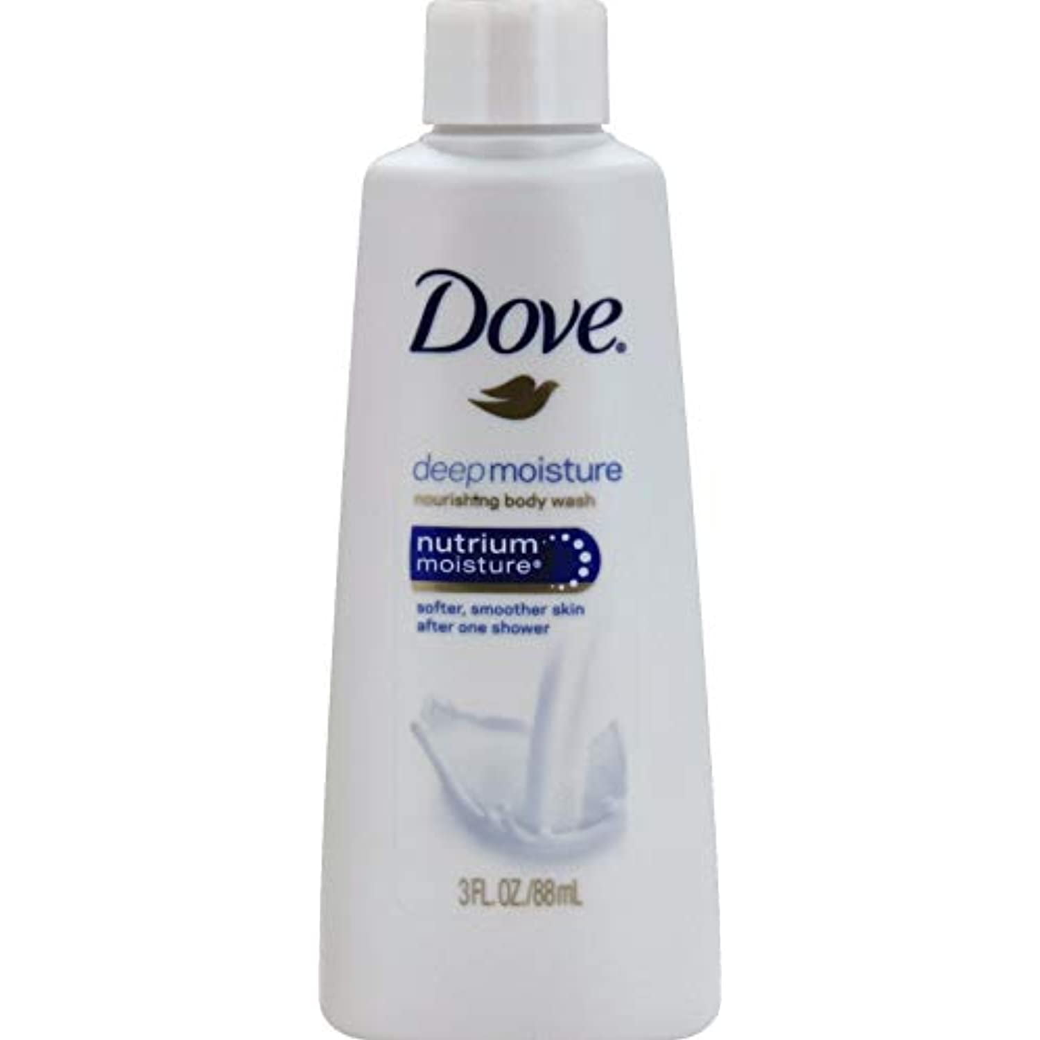 Dove Nutrium Moisture Deep Moisture Body Wash, 3 Ounces (Pack Of 12