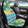 thumbnail image 4 of Uourmeti Car Seat Cover Anti Scratch Polyester, Compatible with Car Interior, Fit for Trucks SUVs, Tropical Flower Leaf Print, 4 of 6
