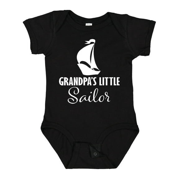 Inktastic Grandpas Little Sailor Grandchild Sailing Boys Baby Bodysuit