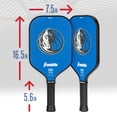 thumbnail image 2 of Franklin Sports NBA Dallas Mavericks Pickleball Paddle - Official NBA Team Pickleball Paddles - USAP (USAPA) Approved Premium Quality Pickleball Paddles - Authentic Team Logos + Colors, 2 of 12