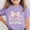 Purple, variant on SGFCWSX Girls T-Shirts Teens Print Short Sleeve Mothers Day Casual Graphic Tops Pink Size 14-15 Years