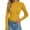 121#Yellow, variant on Women's Mock Turtleneck Sweater Ribbed Knit Long Sleeve, Basic Slim Fit Fall Winter Pullover Black XL