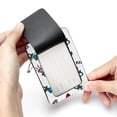 thumbnail image 7 of Square PU Leather 2 Pack Travel Tag - Bag Tag - Suitcase Tag with Privacy Cover and Stainless Steel Ring - Suitable for Travel, Backpack, and Handbag Ring and Diamonds, 7 of 7