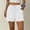 *White, variant on ClodeEU Women's Elastic Waist Shorts,Casual Solid Color Loungewear Shorts with Pockets Army Green,Women's Plus L