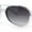 Silver - Smoke, variant on Iconic Rock and Roll Flashy Metallic Finish Plastic Racer Sunglasses Silver - Smoke