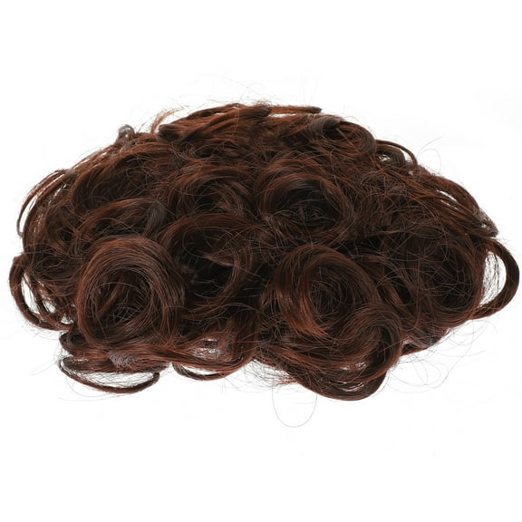 WHAMVOX Faux Bun Brown Tousled Hair 1Set 6.7x6.7x2.4in