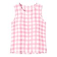 thumbnail image 5 of Wensltd Spring Summer Tank Tops Womens Summer Casual Button Side Drawstring Sleeveless Tops, 5 of 9