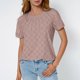 thumbnail image 4 of Pantalones Cortos para las Mujeres Impresión Sexy Cómodo Bolsillo de Manga Corta, Botón Top Blusa Camiseta, 4 of 7