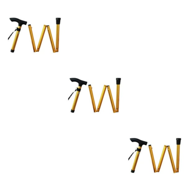 Seitruly Muletas Senderismo Trekking Muletas plegables Bastones antideslizantes Accesorios de senderismo Bastón de escalada Bastones para Type4 NO4