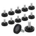 thumbnail image 1 of Paquete de 12 Niveladores de Pies de Muebles con Rosca M8, Pies de Mesa Ajustables de 28x17, Nivelación de Muebles para Patas de Sillas y Taburetes, Negro, 1 of 6