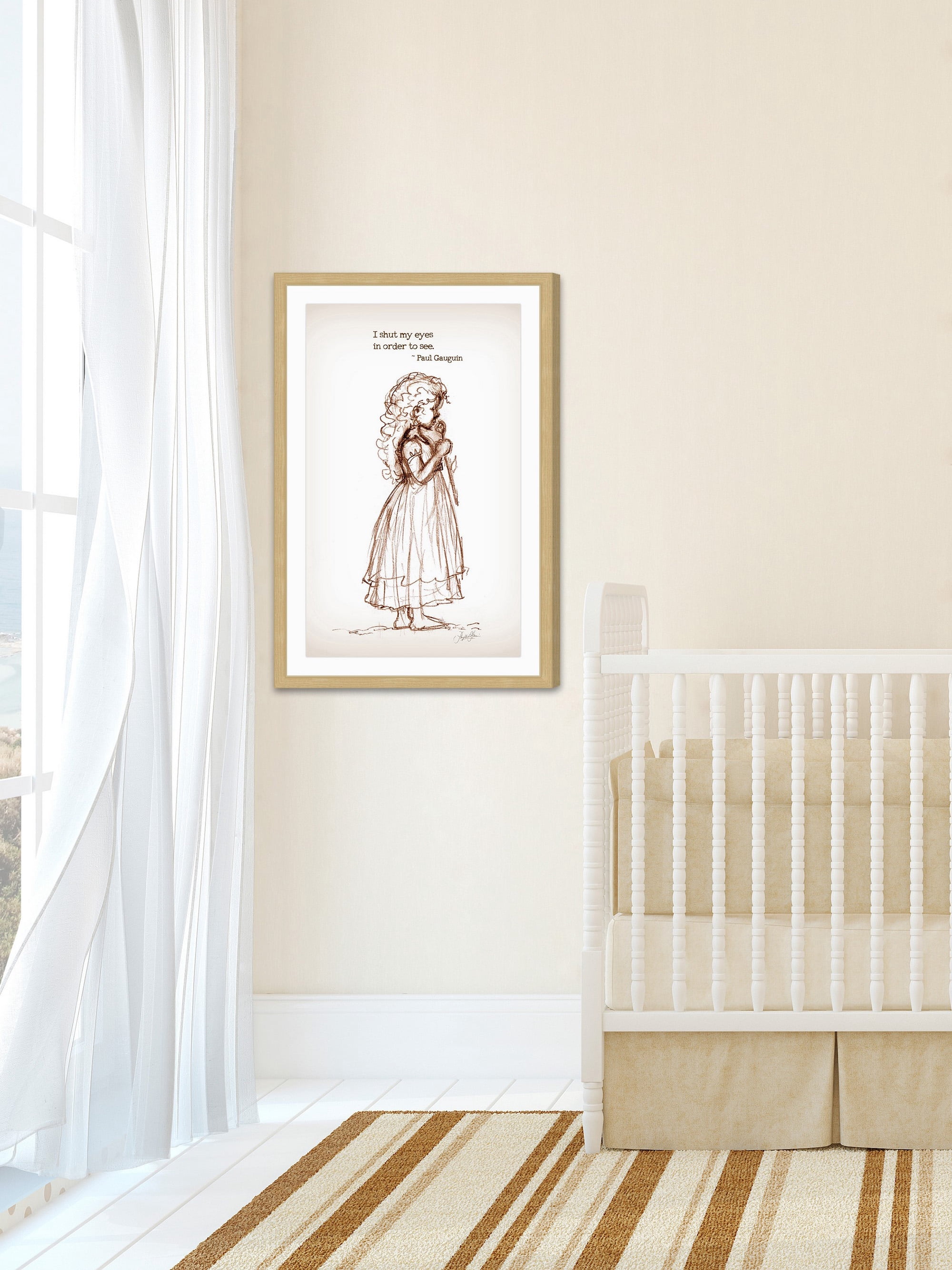 "Shut My Eyes" Framed Painting Print