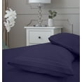 thumbnail image 3 of Greeny Green Luxury 1800 Bamboo Ultra Soft Sheet Set – Wrinkle Free, Deep Pocket, Machine Washable, Hypoallergenic, Fade Resistant Bedding Set - 5 Piece Set (Split King, Navy Blue), 3 of 5
