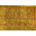 thumbnail image 1 of Ahgly Company Machine Washable Indoor Rectangle Persian Yellow Traditional Area Rugs, 6' x 9', 1 of 4