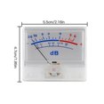 thumbnail image 4 of Wweixi VU Level Meter Gauge White Panel LED Backlight Power Amplifier Audio VU Level Pointer Meter, 4 of 7