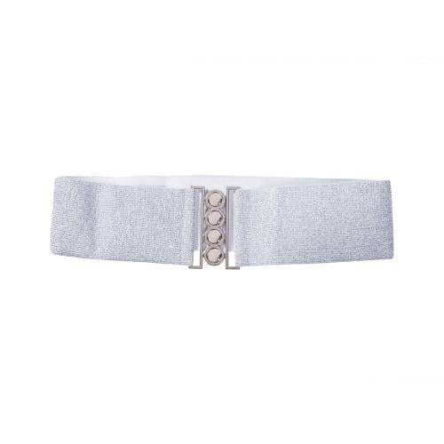 Silver top elastic belt