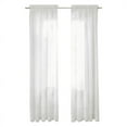 thumbnail image 3 of Window White Sheer Curtains 90 Inches Long 4 Panels Sheer White Curtains Clear Curtains Basic Rod Pocket Panel, 3 of 5