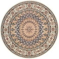 thumbnail image 2 of Rugs.com Rabia Collection Rug – 5' Round Ivory Low Rug Perfect For Kitchens, Dining Rooms, 2 of 8