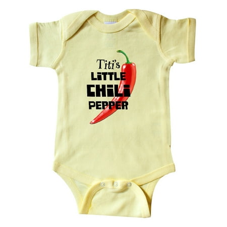 

Inktastic Titi s Little Chili Pepper Gift Baby Boy or Baby Girl Bodysuit
