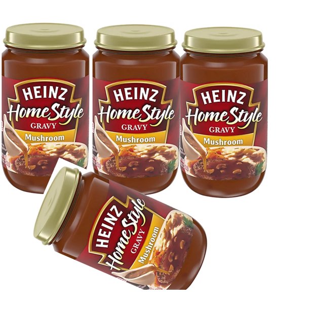 Heinz HomeStyle Muchroom Gravy Value Size, 4 ct Pack, 12 oz Jars