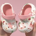 thumbnail image 4 of CAUYDY Kids Toddler Clogs Boys Girls Dinosaur Slip on Slides Sandals Summer Beach Pool Outdoor Water Shoes Shower Slippers Garden Clogs(L101-Light Pink,13.5), 4 of 6