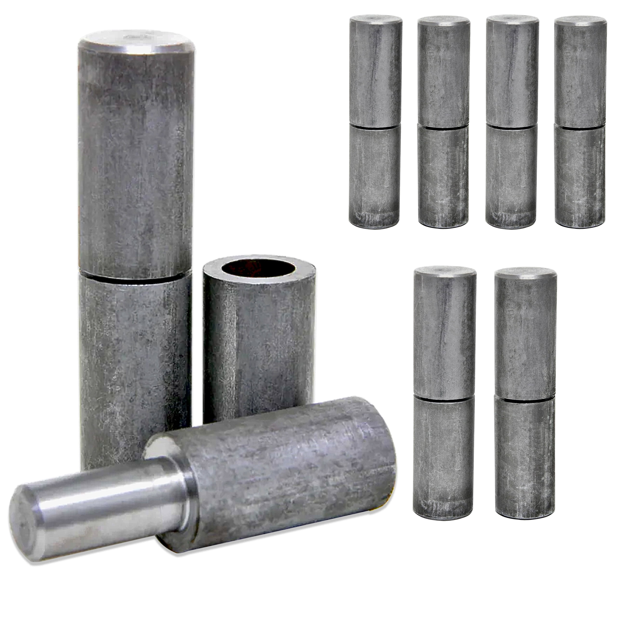 8 Pack 2” Weldable Barrel Hinges 2 Inch x 5/8 Inch Heavy Duty