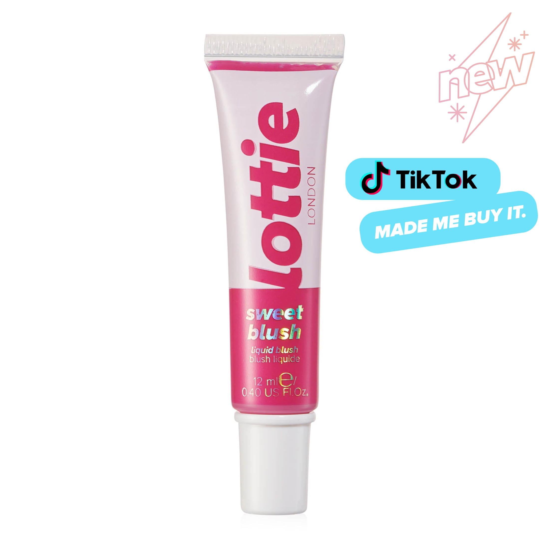Lottie London Sweet blush, Lightweight Liquid Blush, Flushed Fuchsia, 12 ml