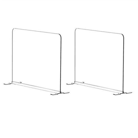 Home 2 Pack Acrylic Shelf Dividers for Closet Organization - Closets and Separator Storage