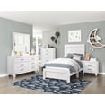 thumbnail image 2 of Lexicon Corbin Table de Nuit Asiatique en Bois Dur, Blanc, 2 of 7