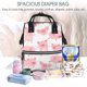 thumbnail image 5 of Fotbe Kawaii Pigs Mochila Maternidad - Lona de Sarga Impermeable, Mochila de Pañales de Gran Capacidad con Múltiples Bolsillos y Correas Ajustables, 5 of 6