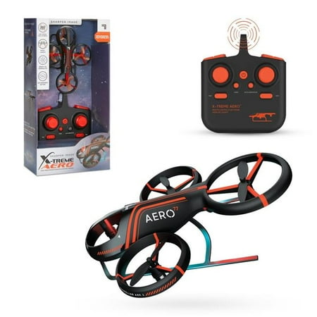 A-Sonic XS69248 Image X-Treme Aero Mini Drone - 4.6 in. RC Stunt Helicopter - 2.4 GHz Long Range Remote Control - Quiet Indoor & Outdoor Toy - Lightweight Durable - Kids & Adult Beginner Pocket Drone