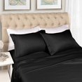 thumbnail image 2 of Egyptian Cotton 1500 Thread Count Solid Sheet Set  California King-Black, 2 of 5