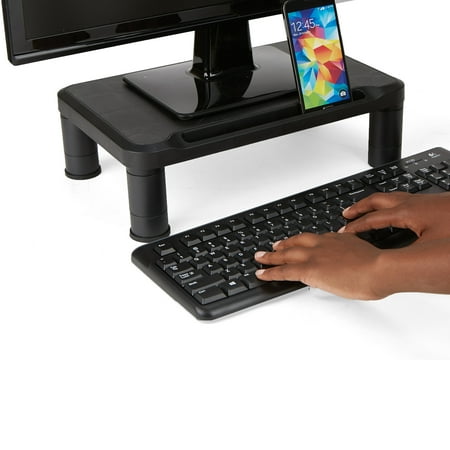 Mind Reader - Small Monitor Stand Durable Plastic