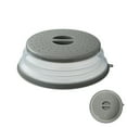 thumbnail image 1 of Tapa para microondas plegable Tourvee, libre de BPA, de silicona, gris, 1 of 8