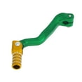 thumbnail image 1 of Palanca de cambio de motocicleta plegable para Bosuer M4, brazo de palanca de cambio de aluminio, tono verde, dorado y plateado, 1 of 1