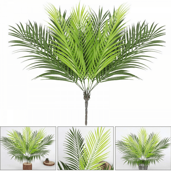 Artificial Palm Tropical Tree 9 Heads Large Plants Leaves Fake Palm Home Decor