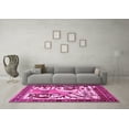 thumbnail image 3 of Ahgly Company Indoor Square Animal Pink Traditional Area Rugs, 5' Square, 3 of 4