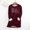Wine, variant on Augper Women Fall Fashion Fleece Sweatshirts Long Sleeve Comfort Pullover Tops Plush Warm Winter Fuzzy Blouses