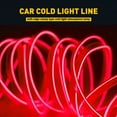 thumbnail image 2 of 5 Meter Auto Car Neon LED Panel Gap String Strip Light  Glowing Electroluminescent Wire/El Wire Lamp  Cold Strobing for Automotive Interior Car Decor Decorative Atmosphere, 2 of 9