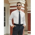thumbnail image 7 of COOFANDY Men Dress Shirt Long Sleeve Soild Button Down Shirt Business Casual Shirts, 7 of 7