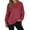 Wine., variant on Akafmk Womens Long Sleeve Maternity Tops,Womens Maternity Solid Color Long Sleeve Crew Neck Full Zip Casual Pullover Hoodie Pregnancy Pregnant Tops