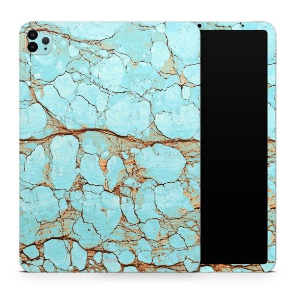 DesignSkinz Cracked Teal Stone Full-Body Skin Decal Wrap Cover for iPad (A1219/A1337)