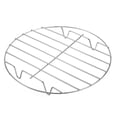 thumbnail image 1 of Rejilla de cocina redonda Uxcell de 9.1" de diámetro de acero inoxidable de 1.2" de altura para cocinar, plateada, 1 of 5