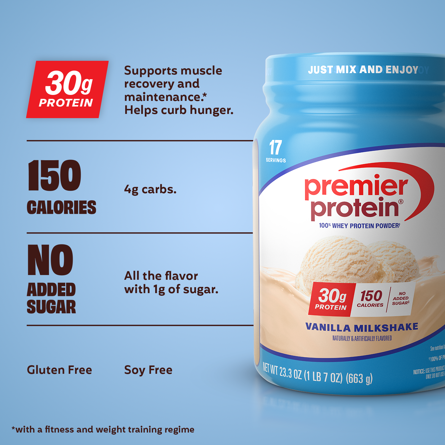 Premier Protein 100% Whey Protein Powder Vanilla photo 3