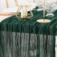 thumbnail image 3 of Table Runner MLMW, 160 pulgadas, gasa, algodón, verde esmeralda, paquete de 4, 3 of 6
